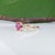 Metal 1.27Ct Gia Certified Pink Sapphire Ring With Natural Diamonds in Solid 14k Gold, Size 6.75 For Sale - Image 7 of 10