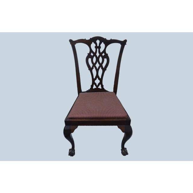 Ten Chippendale Style Clawfoot 19th Century Dining Chairs For Sale - Image 9 of 16