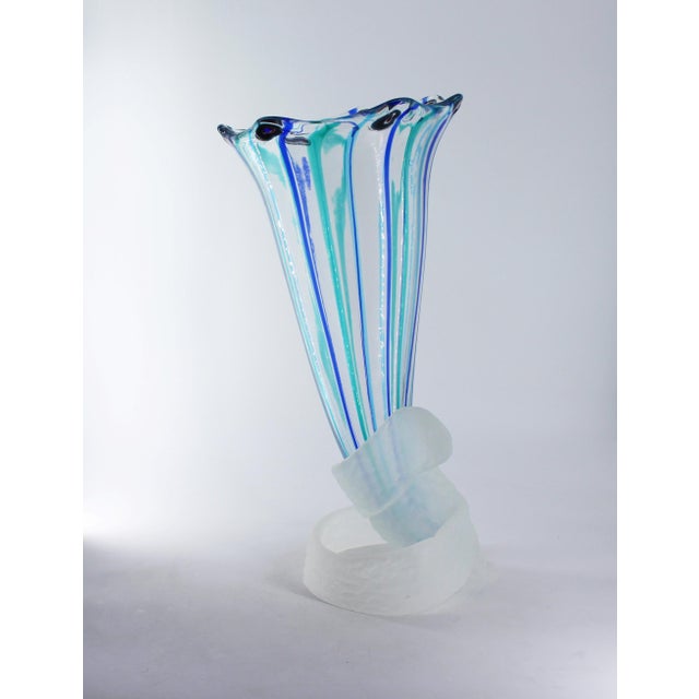 Murano Glass Grand Two Pieces Vase by MadeForSoul For Sale - Image 6 of 7