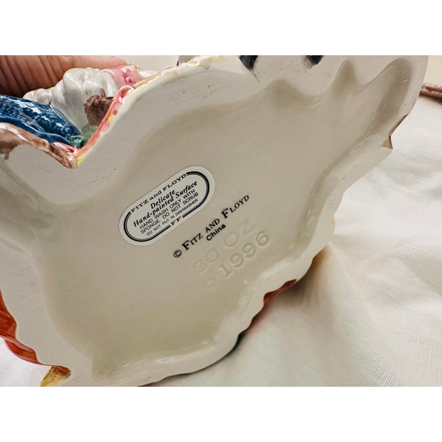 Ceramic Fitz & Floyd "Harvest" Scarecrow Tea Pot For Sale - Image 7 of 8