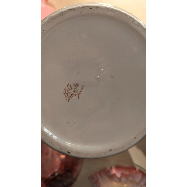 Ceramic 1900s French Pottery Vases - a Pair For Sale - Image 7 of 8