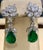6.79 Carat Certified Colombian Minor Emerald Diamond Removable Drop Earrings Pt For Sale In New York - Image 6 of 8