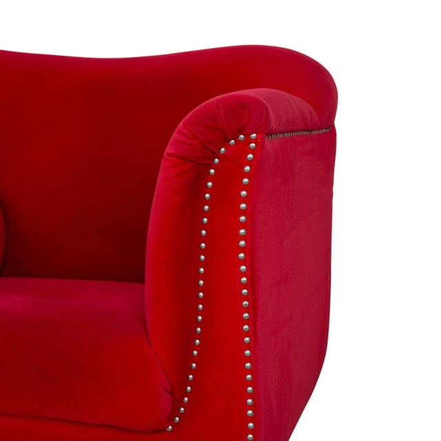 Gaudi Fabric and Velvet Lounge Chair from Bretz For Sale - Image 5 of 16