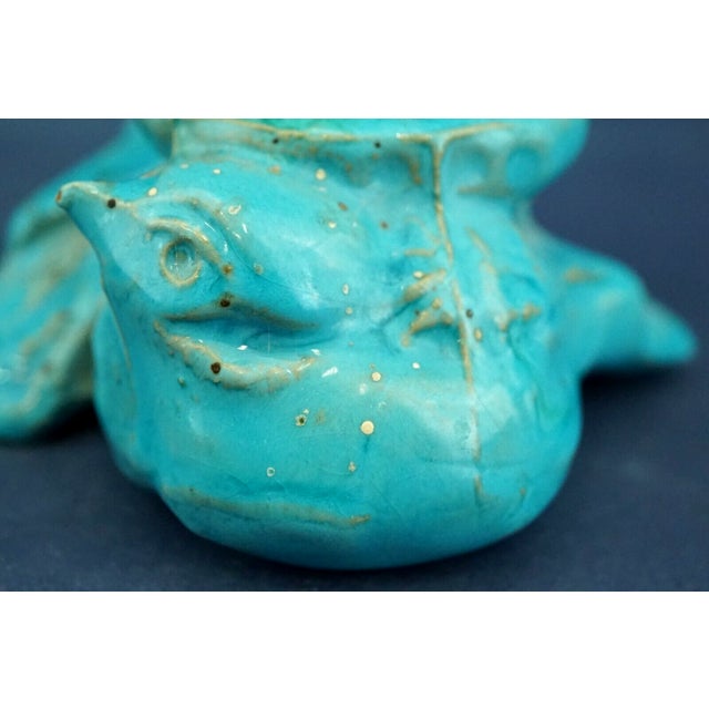 20th Century Majolica Bird Sculpture Candleholders from Domenico Matteucci, Italy, 1940s, Set of 2 For Sale - Image 13 of 18