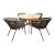 Modern Outdoor Dining Chairs Lebello Set of 4 For Sale