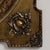 19th Century France Antique Brass Repousse Brass Oval Mirror For Sale - Image 4 of 7