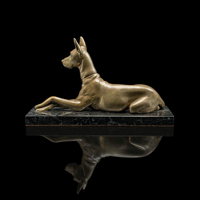 Early 20th Century 1930's Vintage Great Dane Figure For Sale - Image 5 of 10