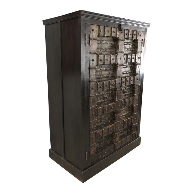 1980s Medieval Old World Armoire/ Cabinet For Sale