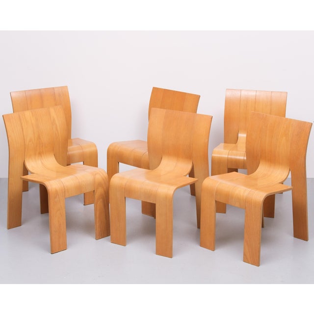 Strip Chairs by Gijs Bakker for Castelyn, 1970s, Set of 6 For Sale - Image 11 of 11