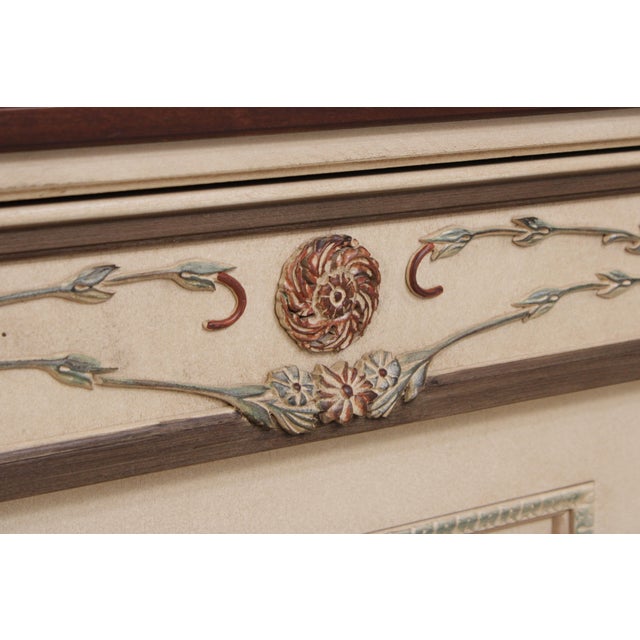 Ej Victor Painted Mahogany Sideboard Buffet For Sale - Image 14 of 18