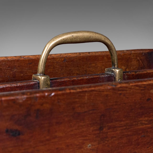 Brown Antique Butler's Work Box, English, Country House Tool Carry, Georgian, c.1790 For Sale - Image 8 of 10
