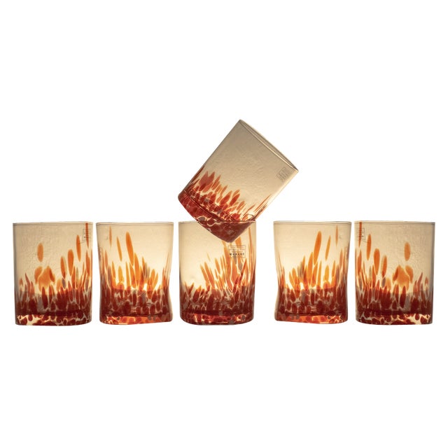 Mojito Tumbles by Maryana Iskra for Ribes the Art of Glass, Set of 6 For Sale