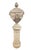 Neoclassical Pair of Neo-Classical Style Cast Stone Garden Urns and Pedestals For Sale - Image 3 of 12