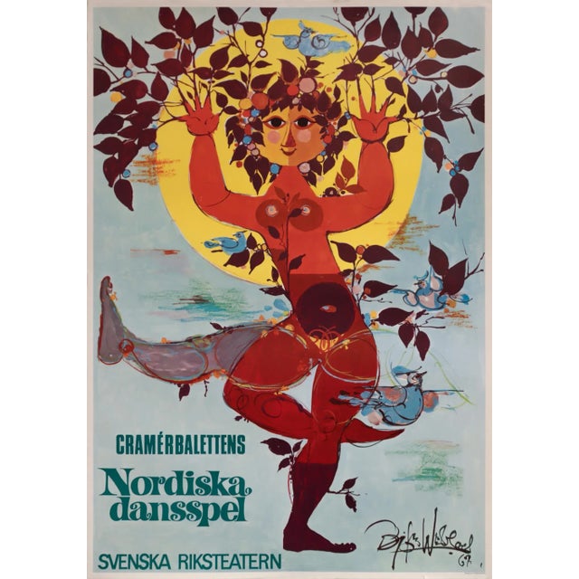 1967 Danish Theater Poster - Nordiska Dansspel (Nordic Dance