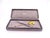 1990s Glass and Gold-Plated Heliconia Leaf Pin from Lalique, France, 1995 For Sale - Image 5 of 18