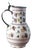 Pewter-Mounted Floral Jug from Brussels Faience, Late 18th Century For Sale