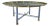 Mid-Century Modern Chrome X-Base Coffee Table Having Scalloped Brass Glass For Sale