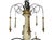 9-light chandelier crafted in the French Country and Tuscan Provincial style, it features a carved wooden center column...