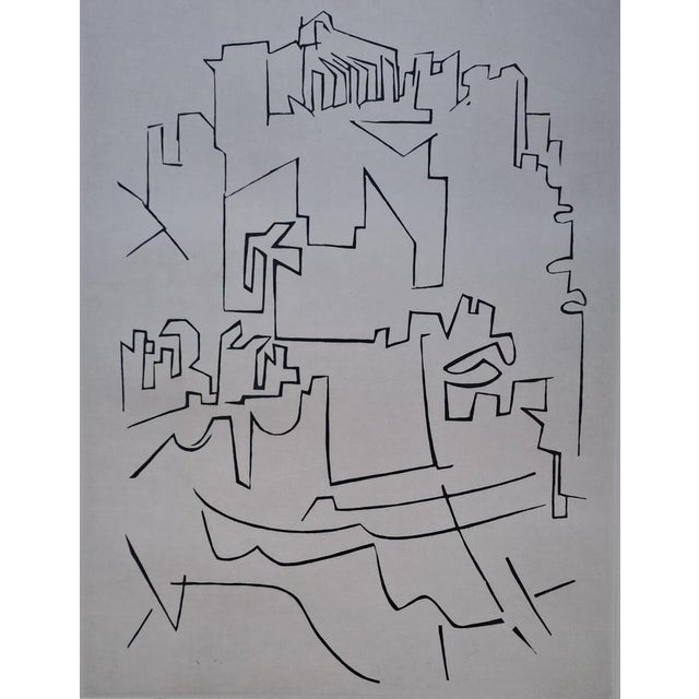 Victor VASARELY Gordes Village, 1948 Large original engraving, on pure rag Arches vellum Signed and numbered in pencil by...