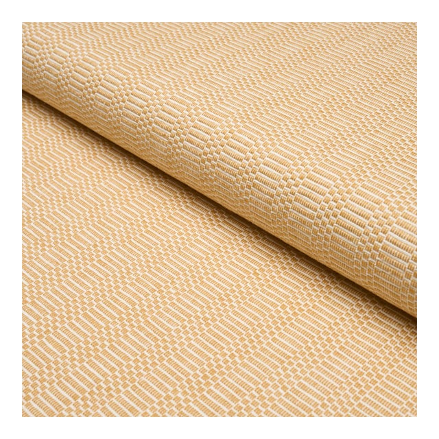 Sample - Schumacher Collins Fabric in Yellow For Sale
