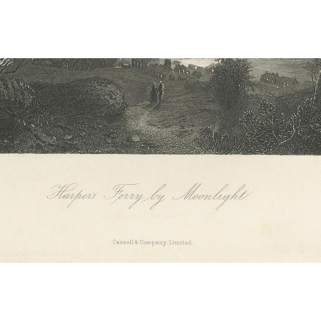 Harper's Ferry by Moonlight, 1800s, Paper For Sale - Image 3 of 9