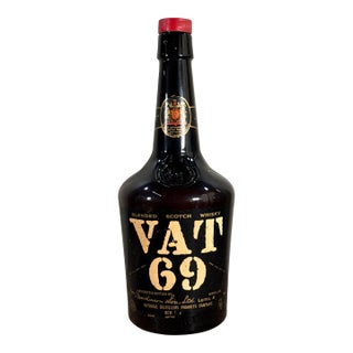 Vintage Oversized Vat 69 Blended Scotch Whisky Display Bottle For Sale