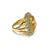 Bochic Capri Retro 7ct Citrine, Peridot & Blue Topaz Ring in Gold For Sale In New York - Image 6 of 11