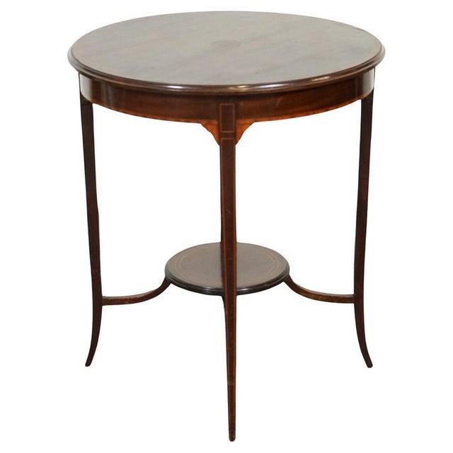 Edwardian Side End Wine Lamp Table For Sale - Image 13 of 13
