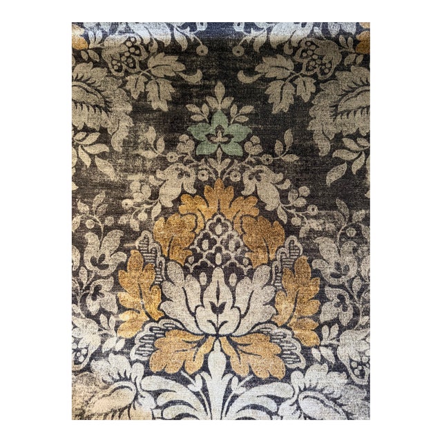 Lee Jofa Alma Velvet Umber Fabric 3 7/8 Yards For Sale