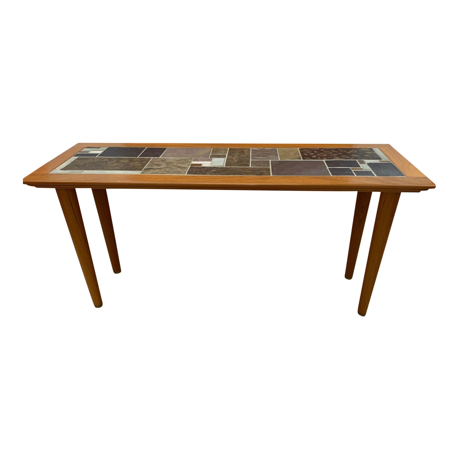 Dutch Scandinavian Tile Top Sofa Table Chairish