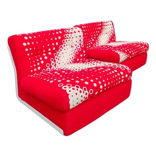 Amanta Lounge Chairs by Mario Bellini and Gaetano Pesce for B&B Italia, 1970s, Set of 2 For Sale