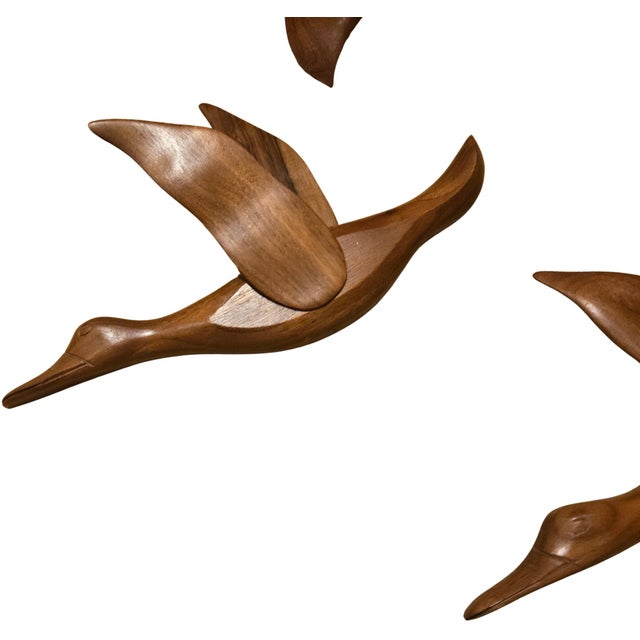 Mid-Century Flying Ducks Wall Sculptures- Set of Three For Sale - Image 13 of 14