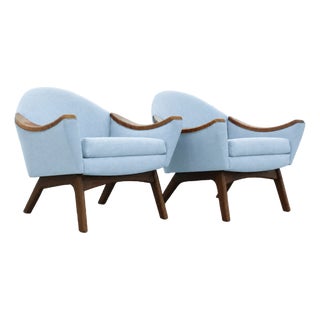 Pair of Mid Century Adrian Pearsall Lounge Chairs Model 1806-C for Craft Associates- Pair For Sale