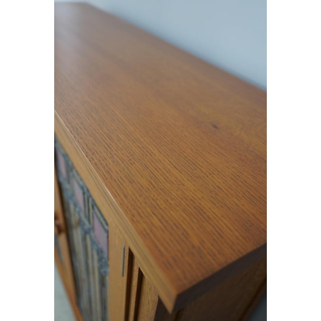 Swartzendruber Frank Lloyd Wright Inspired Oak Bookcase For Sale - Image 12 of 18