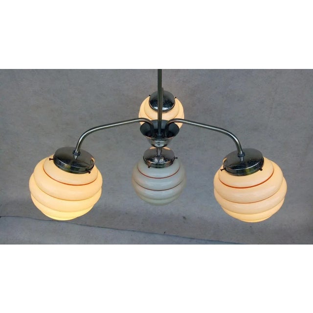 Vintage Art Deco Chandelier For Sale - Image 6 of 18
