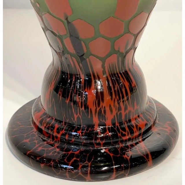 Glass Early 20th Century Le Verre Francais 'Papillons' French Cameo Art Glass Vase For Sale - Image 7 of 11