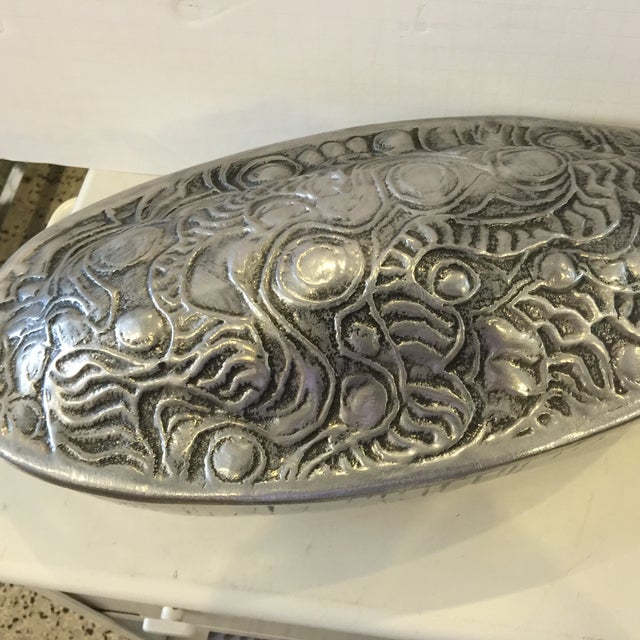 Brutalist Don Drumm Covered Aluminum Server For Sale - Image 3 of 7