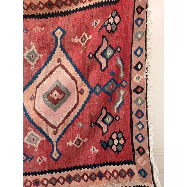 1940s Large Vintage Middle Eastern Tribal Kilim Rug, 1940s For Sale - Image 5 of 12