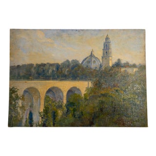 20th Century American Post-Impressionist Landscape Balboa Park San Diego For Sale