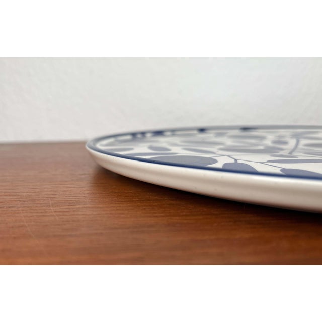 Ceramic Large Mid-Century Modern German Ceramic Stockholm Series Plate from Melitta, 1960s For Sale - Image 7 of 18