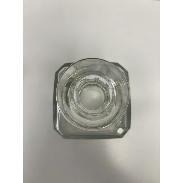 1980s Baccarat Crystal 'Perfection' Square Whiskey Decanter
