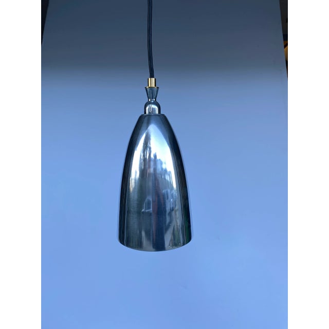 Vintage Cast Aluminum Swivelier Pendant Light For Sale In San Francisco - Image 6 of 7