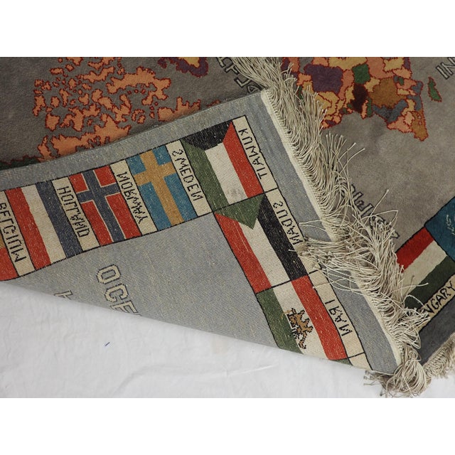 1990s Vintage Oriental Hand Knotted Wall Rug, 1990s For Sale - Image 5 of 14