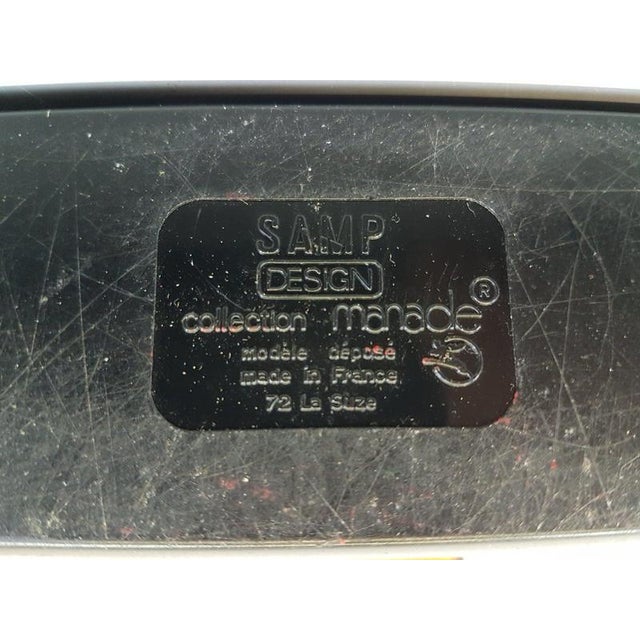 French orange desk lamp Samp - Jean Rene Talopp & Samp Design Department - Manade Desk lamp adjustable in height, design...