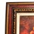 Vintage Red Flower Oil on Board Painting Wood Frame Signed "Harper" For Sale In San Francisco - Image 6 of 11