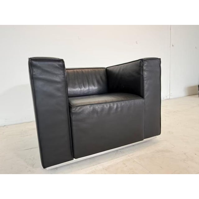 Leather Blox Armchair Office from Cassina For Sale - Image 6 of 18