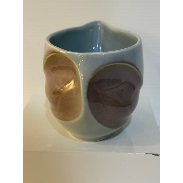 Mid 20th Century Laurentian Pottery “Tundra” Quebec Canadian Syrup Jug 3” T For Sale - Image 9 of 12