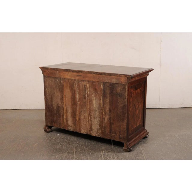 Brown 18th Century Italian Chest with Burl Veneer For Sale - Image 8 of 11