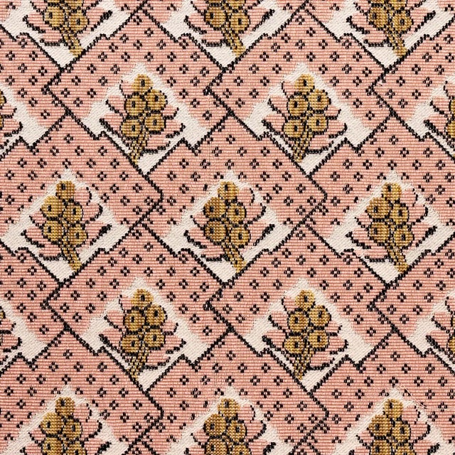 Contemporary Sample - Schumacher Blair Silk Epingle Fabric in Wythe Rose For Sale - Image 3 of 4