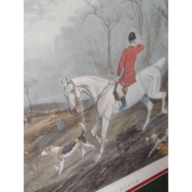 Vintage t.n.h. Walsh and e.g. Hester Engraving Fox Hunting Print “Drawn Blank” For Sale In Boston - Image 6 of 11